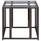Adri 2-piece Coffee and End Table Set Black Nickel