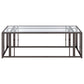 Adri 2-piece Coffee and End Table Set Black Nickel