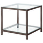 Trini 3-piece Coffee and End Table Set Black Nickel