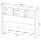 Westpark 3-piece Queen Bedroom Set Bookcase Headboard Black