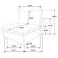 Lakeview 5-piece Upholstered Modular Sectional Sofa Ivory