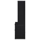 Westpark 3-piece Wall Unit Bookcase Set with USB Black