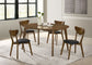 Jedda Oval 60-inch Extension Leaf Dining Table Dark Walnut
