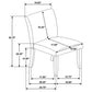Cantley Upholstered Dining Side Chair Beige (Set of 2)