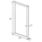 Barnett 30 x 70 Inch Full Length Floor or Wall Mirror Silver