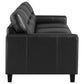 Scotland 2-piece Faux Leather Upholstered Sofa Set Black