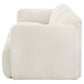Dorset Fabric Upholstered Round Track Arm Sofa White