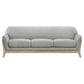 Vaughn 2-piece Fabric Upholstered Flared Arm Sofa Set Grey