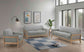Vaughn Fabric Upholstered Flared Arm Accent Chair Grey
