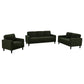 Ruth 3-piece Fabric Upholstered Track Arm Sofa Matcha Green