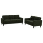 Ruth 2-piece Fabric Upholstered Track Arm Sofa Matcha Green