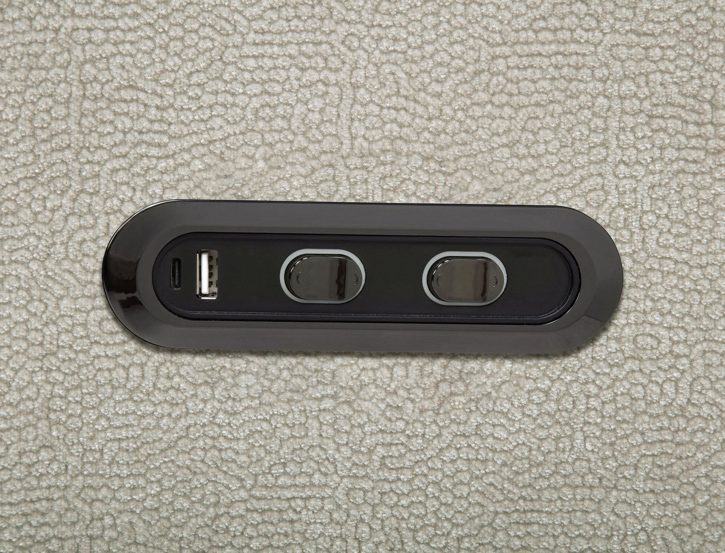 Kennett Chenille Upholstered Power Reclining Sofa Ivory