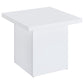 Devar 3-piece Square Coffee End Table Set White High Gloss