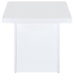 Devar 3-piece Square Coffee End Table Set White High Gloss