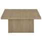 Devar 3-piece Square Cocktail Coffee End Table Set Latte