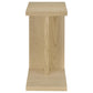 Clower Engineered Wood C-Shaped Sofa Side Table Light Oak