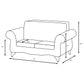 Elmbrook 2-piece Upholstered Rolled Arm Sofa Set Brown