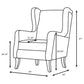 Elmbrook Upholstered Wingback Accent Club Chair Brown