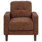 Bowen II 3-piece Fabric Upholstered Track Arm Sofa Set Rust