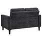 Bowen II 3-piece Upholstered Track Arm Sofa Set Steel Grey