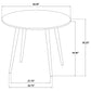 Andrews 5-piece Round Counter Height Dining Set Light Ash