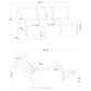 Sylmar Chenille Upholstered Power Reclining Sofa Dove Grey