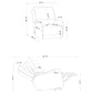 Sylmar Chenille Upholstered Dual Power Lift Recliner Dove Grey