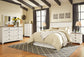 Willowton / Panel Headboard Bed With Mirrored Dresser, Chest And Nightstand