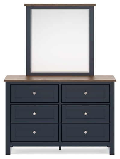 Landocken Twin Panel Bed, Dresser, Mirror and Nightstand