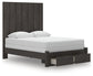Fraluna Queen Panel Storage Bed with Mirrored Dresser and Chest