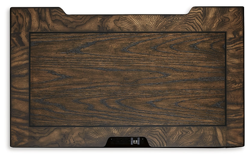 Maylee Queen Upholstered Bed with Mirrored Dresser, Chest and Nightstand