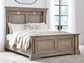 Blairhurst King Panel Bed with Mirrored Dresser and Chest