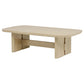 Kailani Coastal Rectangular Cocktail Coffee Table Beige Oak