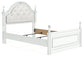 Kozlani Full Upholstered Panel Bed, Dresser, Mirror and Nightstand