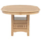 Lavon Oval 60-inch Wood Extension Leaf Dining Table Light Oak