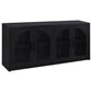 Riva 4-door Dining Sideboard Buffet Storage Credenza Black