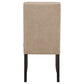 Averill Faux Leather Upholstered Dining Side Chair Tan (Set of 2)