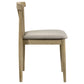 Cullen Dining Side Chair Upholstered Seat Natural Oak (Set of 2)