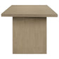 Decker 7-piece 82-inch Rectangular Dining Set Grey and Natural Oak