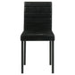 Garza Upholstered Dining Side Chair Black (Set of 4)