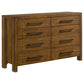 Adderley 4-piece California King Bedroom Set Warm Brown
