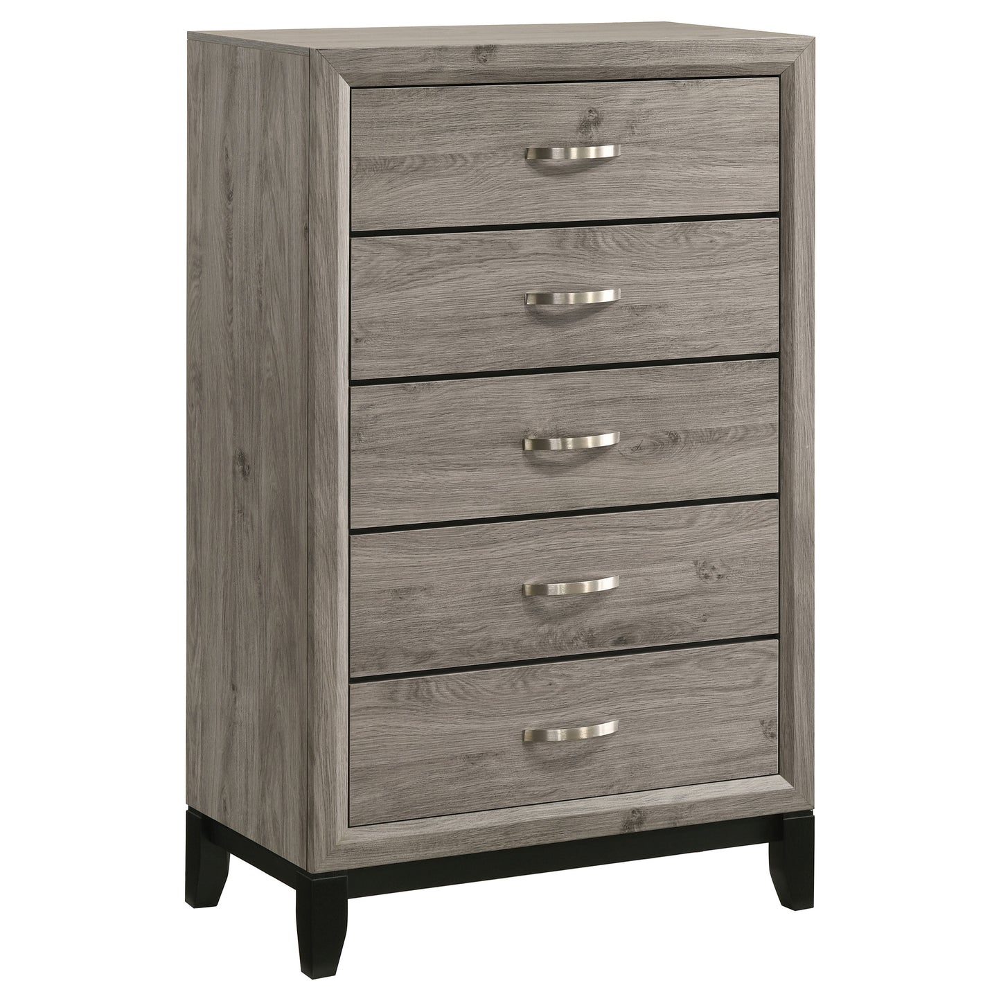 Watson Five-piece Eastern King Bedroom Set Light Taupe
