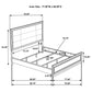 Atlas 4-piece California King Bedroom Set Dark Oak