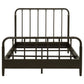 Rocco All Wood Water Pipe Open Frame Eastern King Bed Dark Bronze