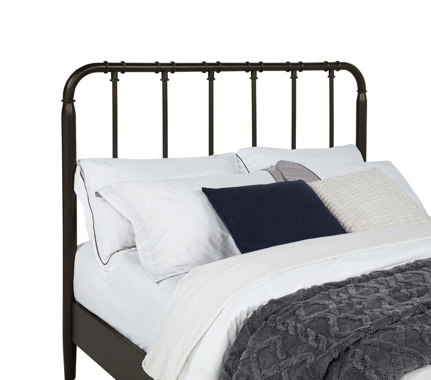 Rocco All Wood Water Pipe Open Frame Twin Bed Dark Bronze