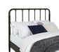 Rocco All Wood Water Pipe Open Frame Twin Bed Dark Bronze