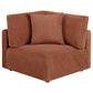 Elysia 5-piece Chenille Upholstered Modular Sectional Sofa Coral