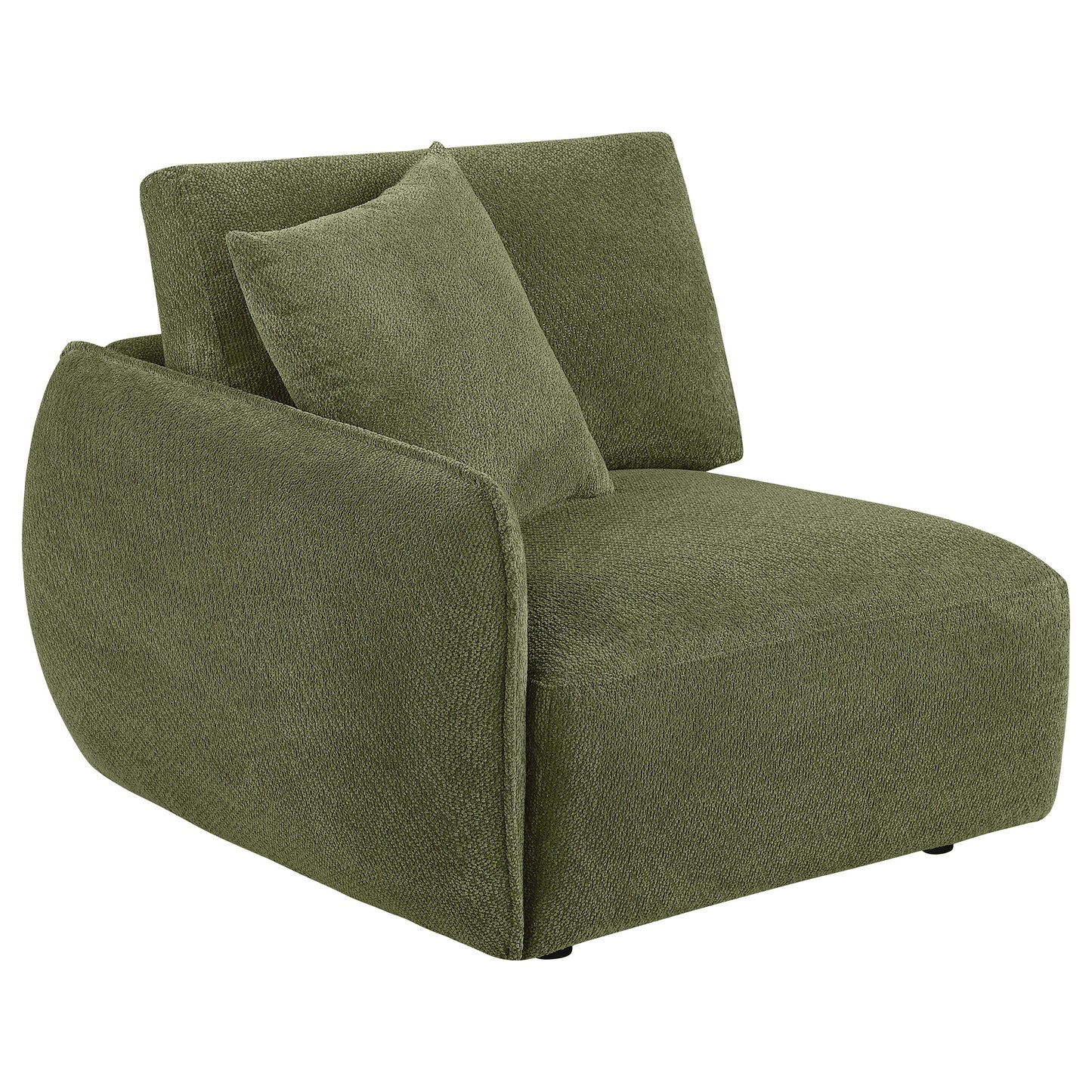 Elysia 5-piece Chenille Upholstered Modular Sectional Sofa Green