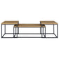 Straden 3-piece Engineered Wood Coffee Table Set Mango and Black