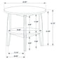 Bradley 2-Piece Round SmartTop Coffee Table Set Grey and Natural
